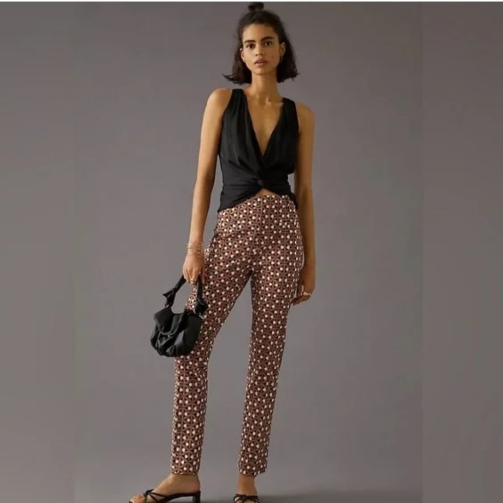 ANTHROPOLOGIE MAEVE Essential High-Rise Kick-Flare Pants Size 8